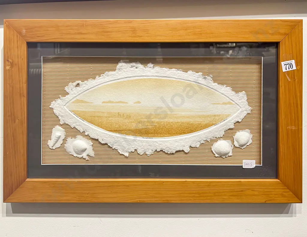 Graeme Stradling - Ruby Bay - Mixed Media on Cotton Paper Image 1++