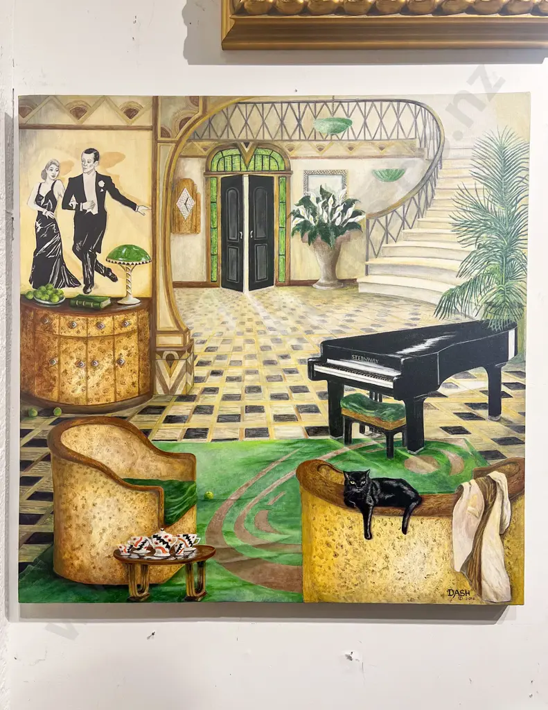 Evelyn Darch (Dash) - Puttin' On The Ritz No I - Acrylic on Canvas Image 1++