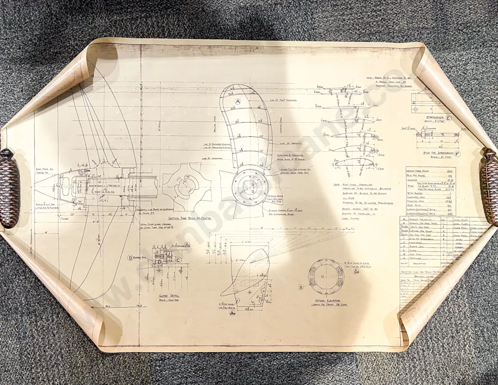 Box of Assorted Blueprints etc Image 1++