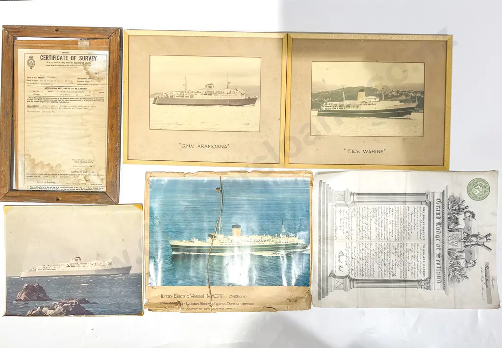 Quantity of Assorted Nautical Prints etc Incl T E V Wahine Image 1++