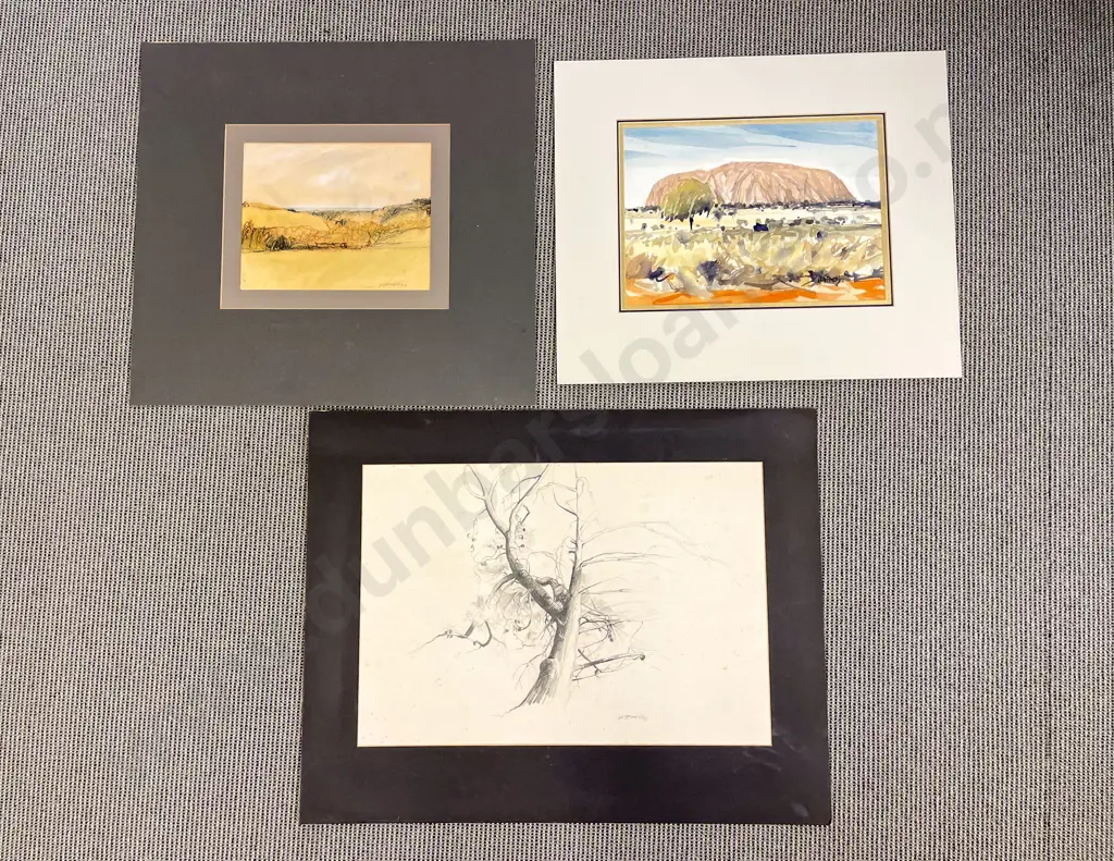Les Finch - Two Unframed Landscapes Image 1++