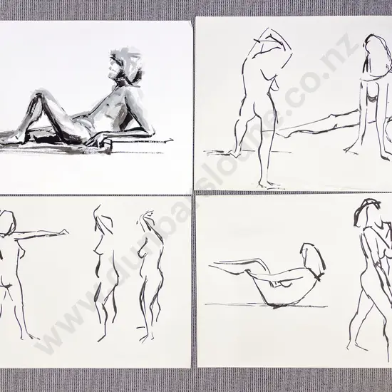 Les Finch - Seven Assorted Nude Studies