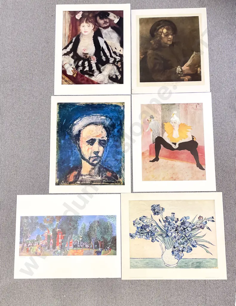 Six VIntage Reproduction Old Master Prints Image 1++