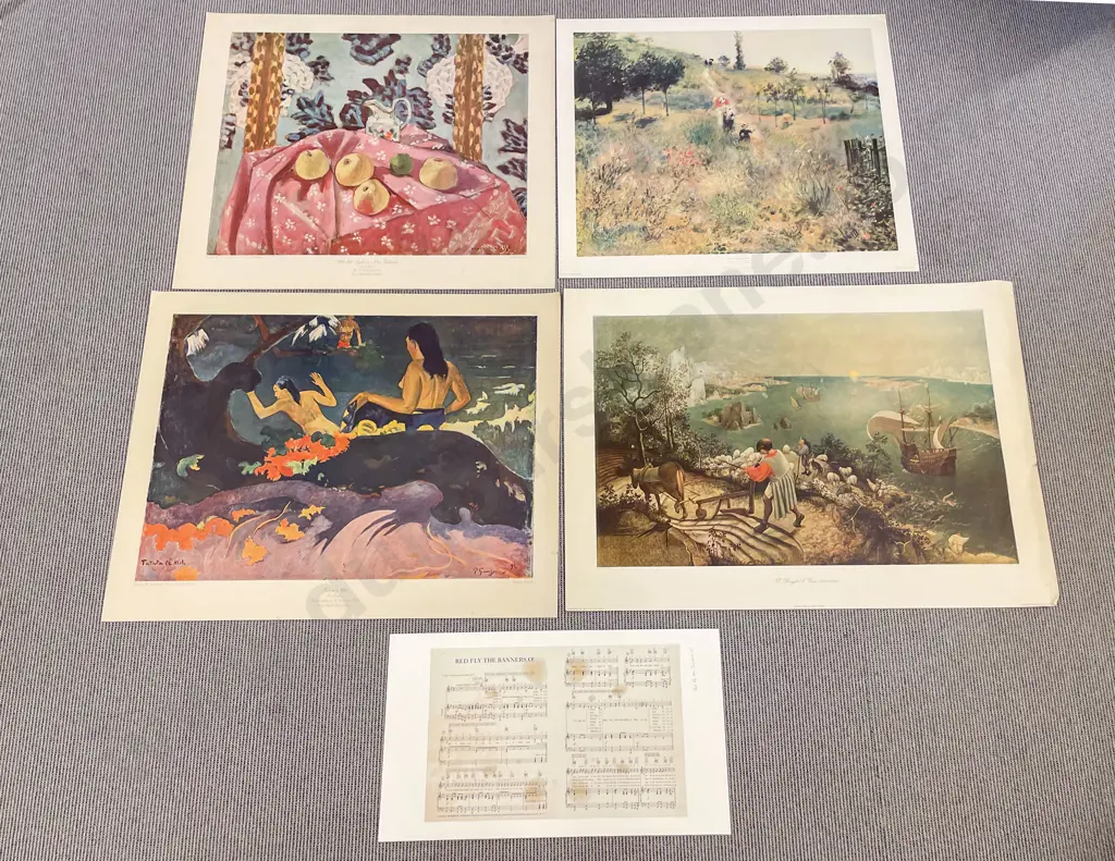 Four Old Master Reproduction Prints of Sizes Image 1++