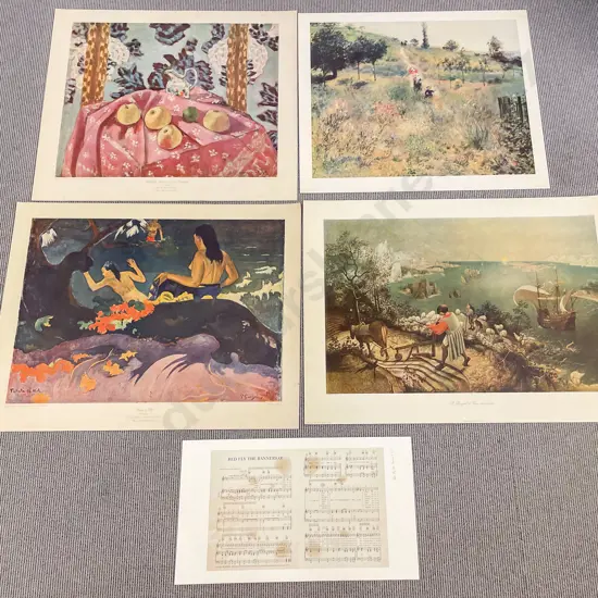 Four Old Master Reproduction Prints of Sizes