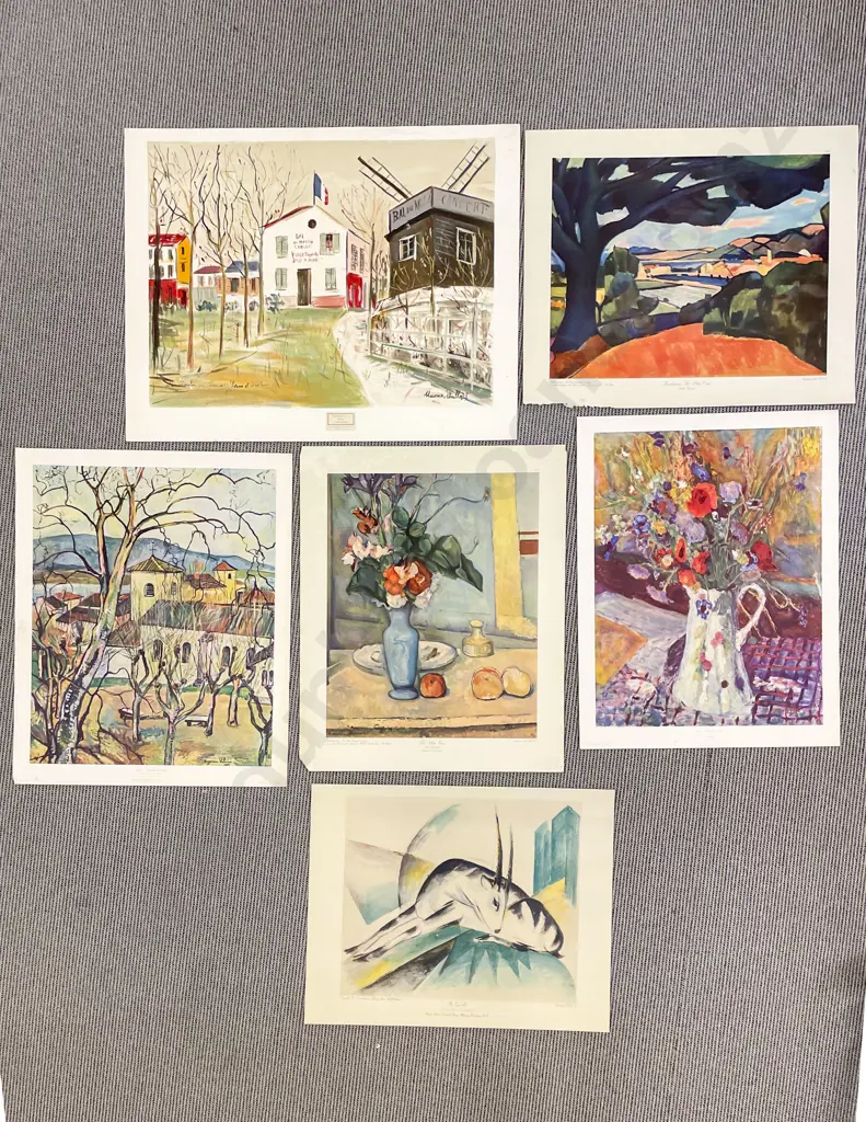 Six Assorted Vintage Old Master Prints of Sizes Image 1++
