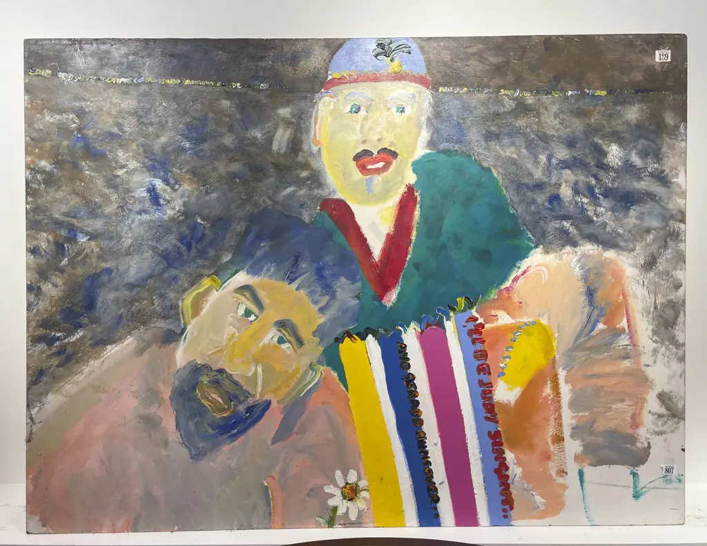 Fergus Collinson - "Said Goodbye Meat Pie" - Oil on Board Image 1++
