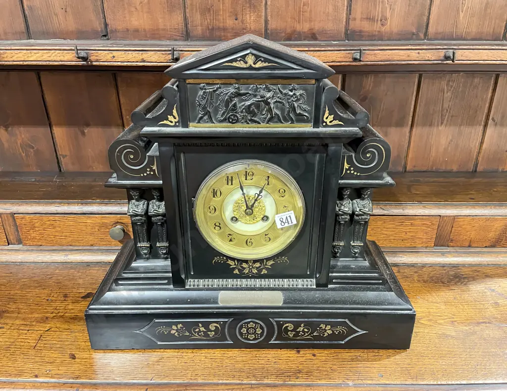 Slate Mantel Clock Image 1++