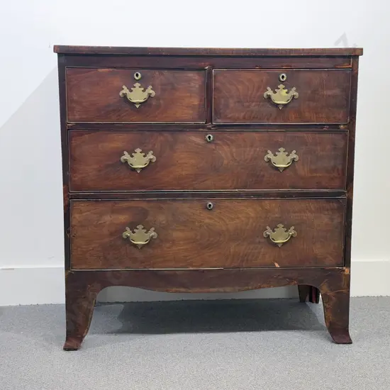 Geo III Mahogany Flat Front Chest