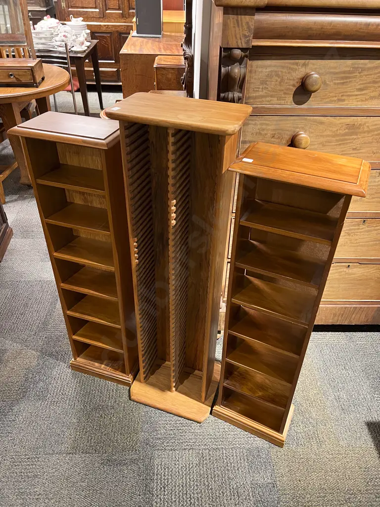 Three Assorted CD Racks Image 1++