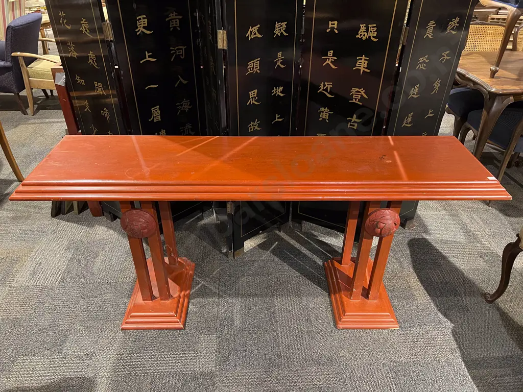 Japanese Painted Console Table Image 1++