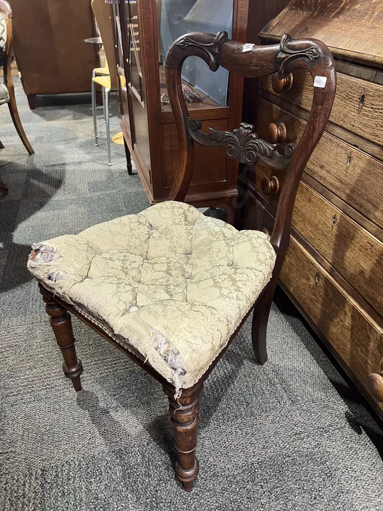 Antique Balloon Back Single Chair (faults) Image 1++