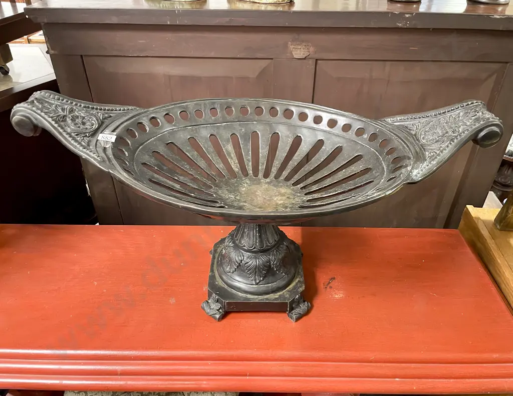 Grecian Style Wrought Metal Planter Stand Image 1++