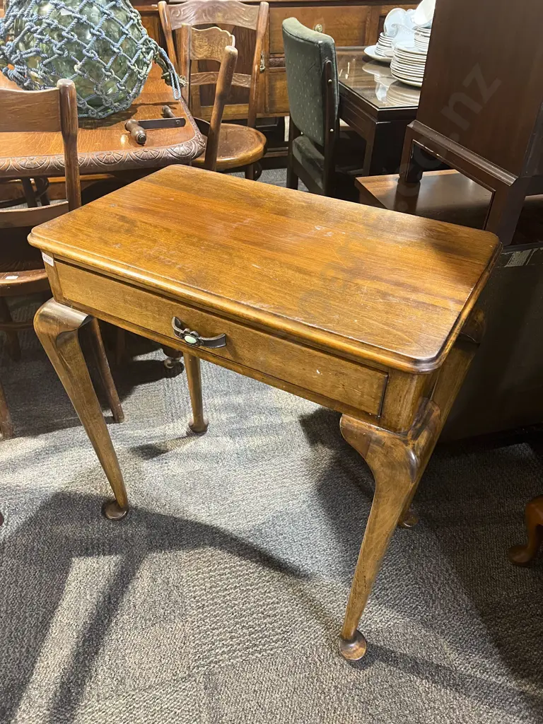 Southland Beech Single Drawer Side Table Image 1++
