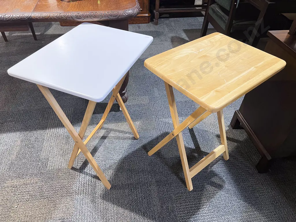 Two Folding Picnic Tables Image 1++