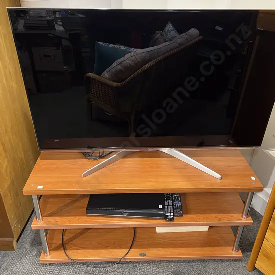 Panasonic HD TV together with Modern Entertainment Stand