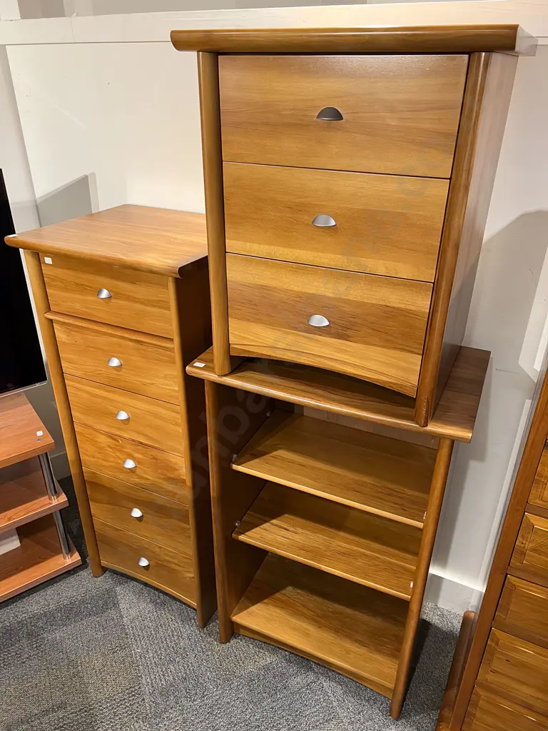 Modern Two Piece Bedroom Suite with Associated Bookcase Image 1++