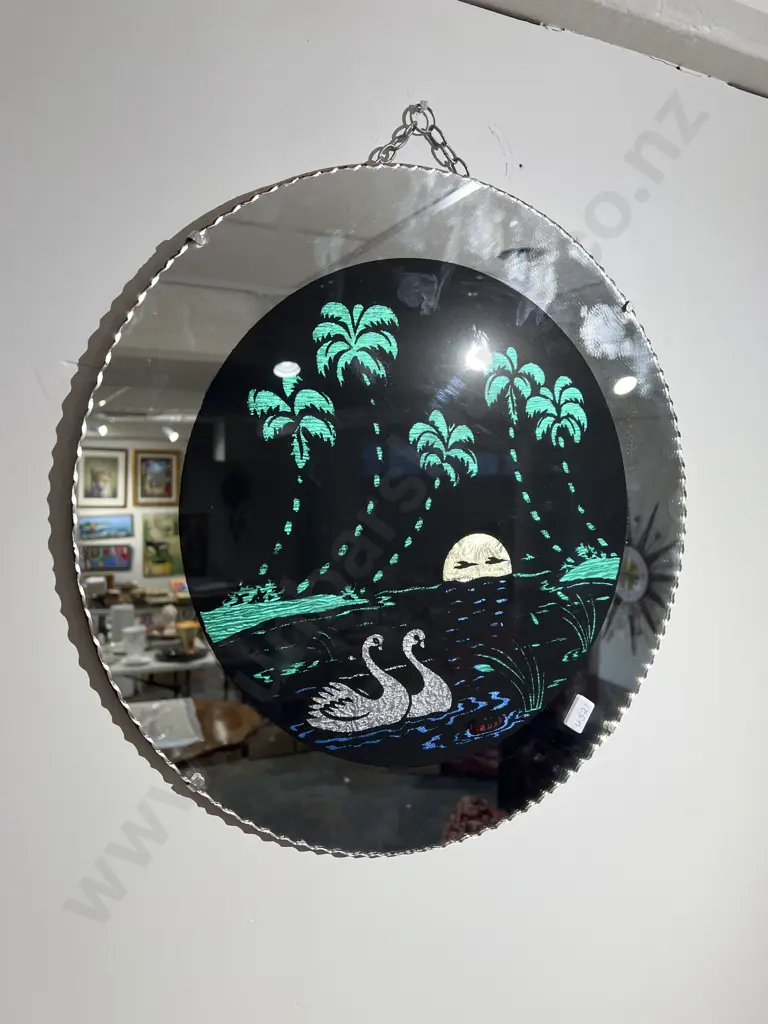 Decorative Circular Bevel Edge Picture Mirror Image 1++