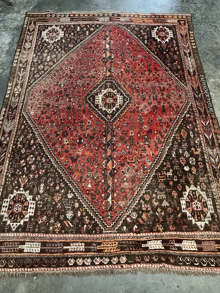 Iranian Shiraz Wool Rug Image 1++