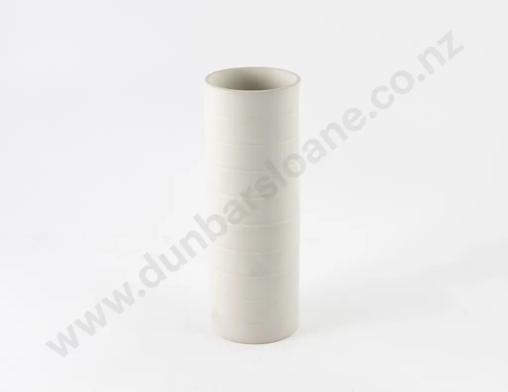 John Parker White Ware Cylindrical Vase Image 1++