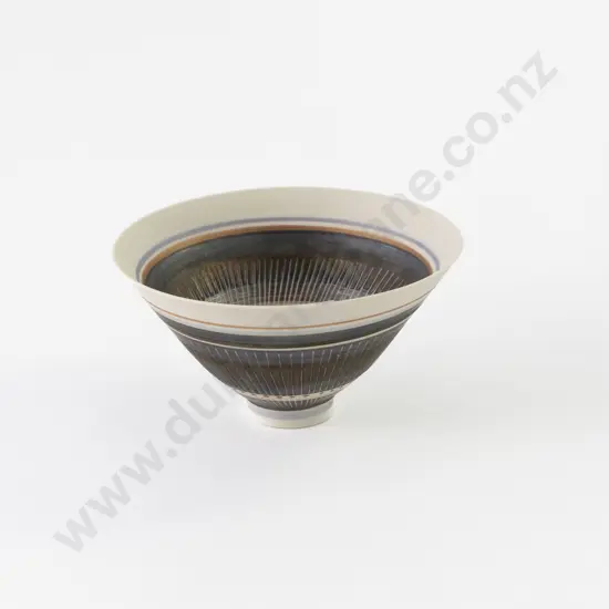Small Linda Forrest Porcelain Footed Bowl