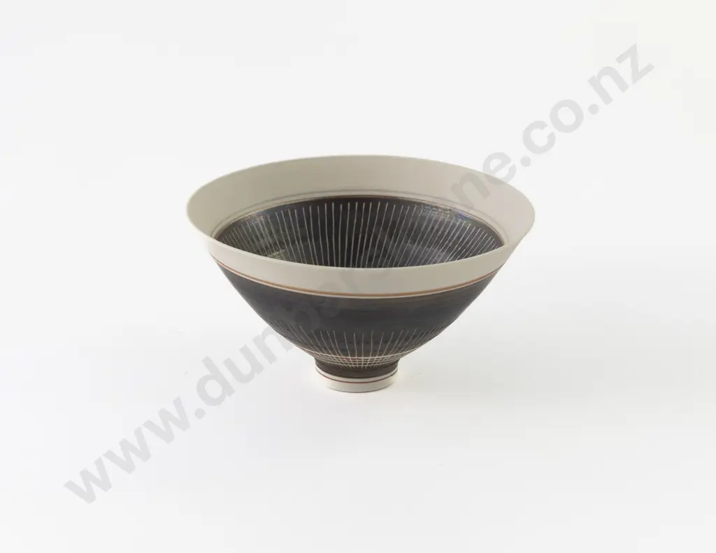 Linda Forrest Porcelain Footed Bowl Image 1++