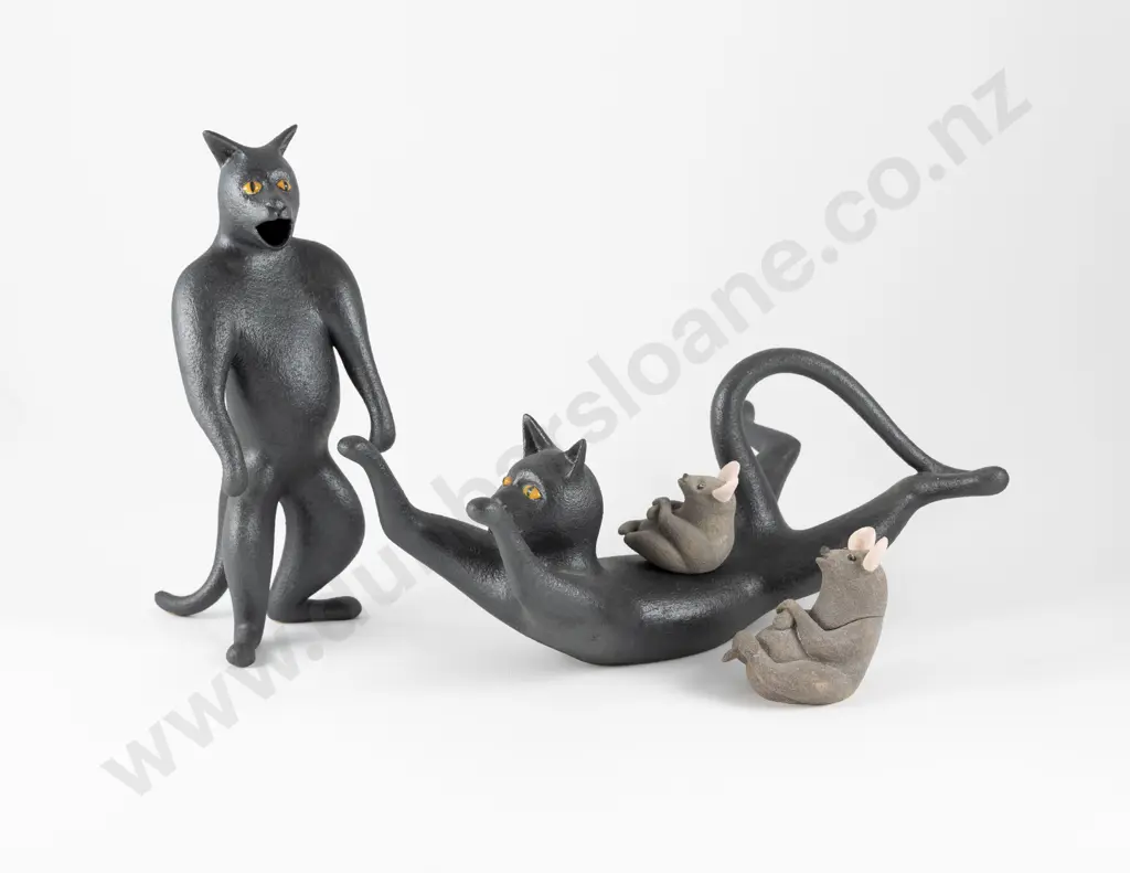 Rick Rudd Cat and Mouse Tea Set Image 1++
