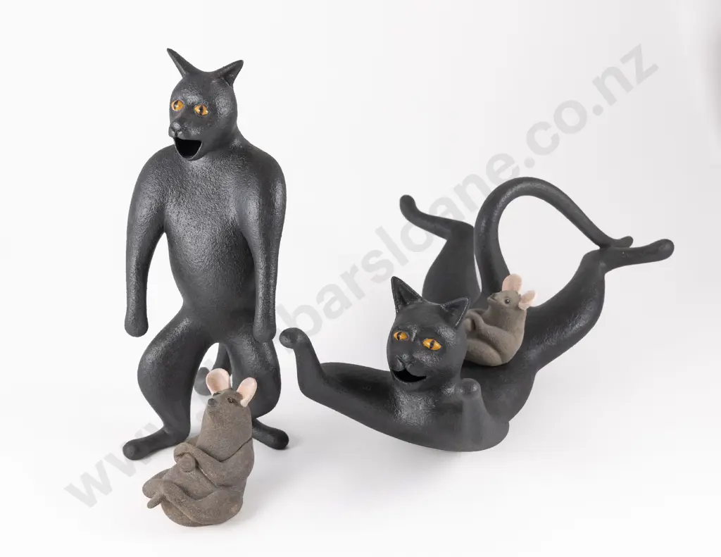 Rick Rudd Cat and Mouse Tea Set Image 1++