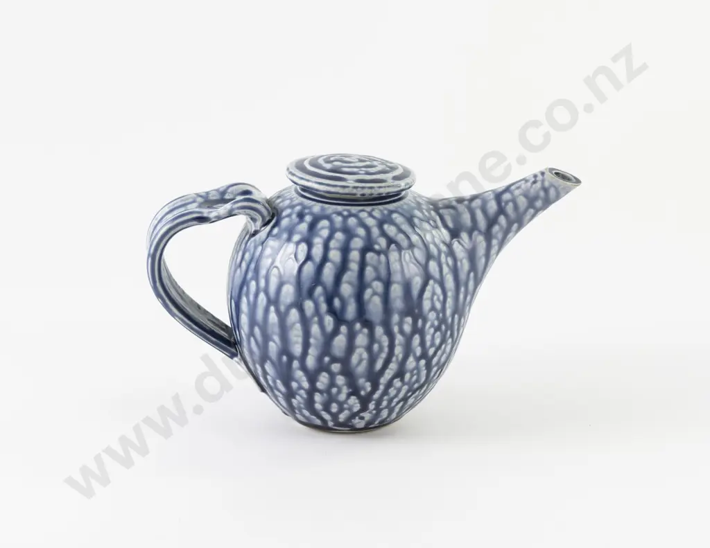 Attrib Te Horo Pottery Salt Glazed Teapot Image 1++
