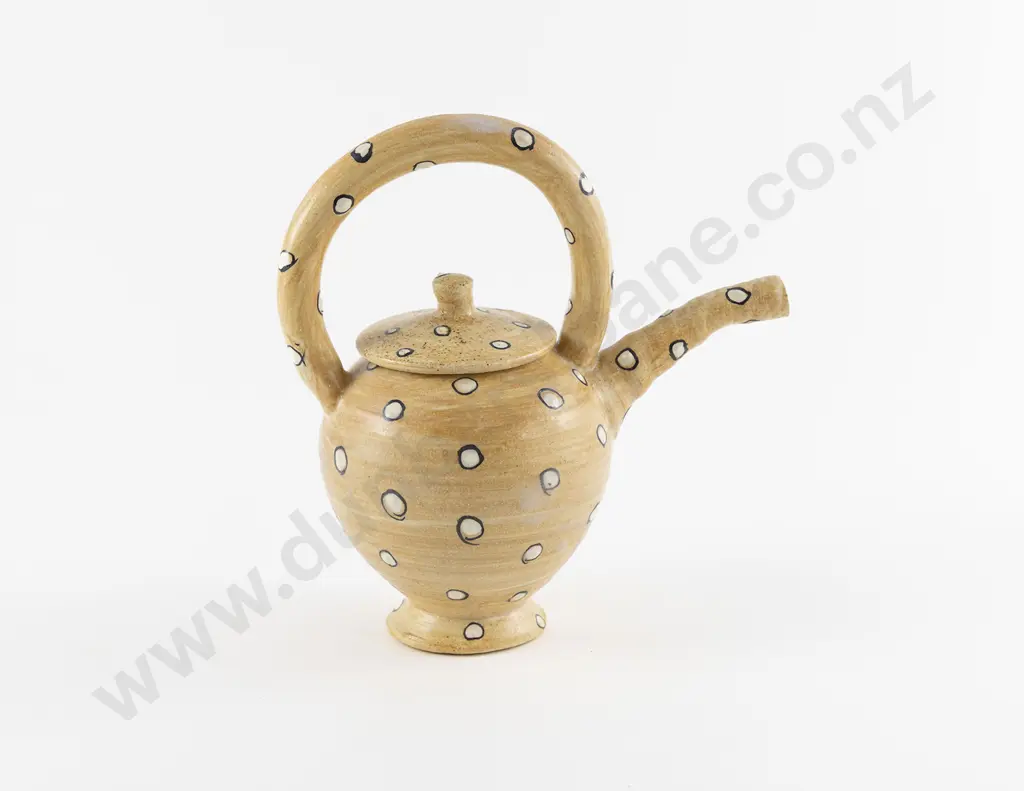 Polychrome Glazed Teapot Image 1++