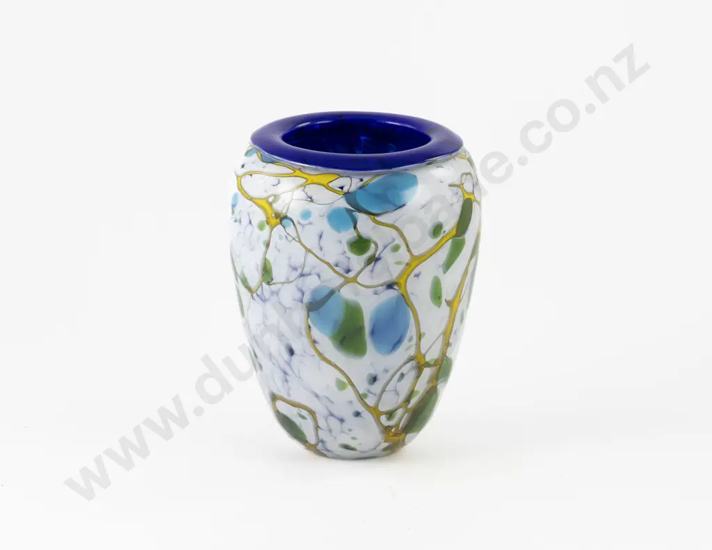 Garry Nash Polychrome Glass Vase Image 1++