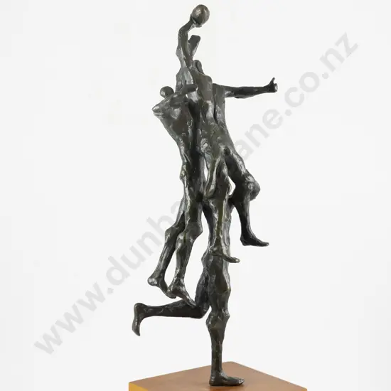 Large Figural Bronze Sculpture on Base