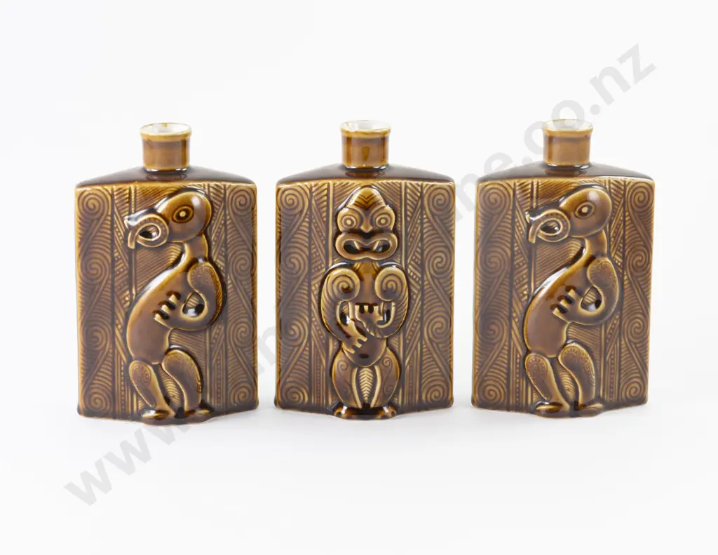 Three Parker Pottery for Lincoln Wines Bottles Image 1++
