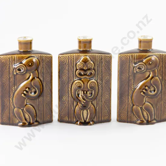 Three Parker Pottery for Lincoln Wines Bottles
