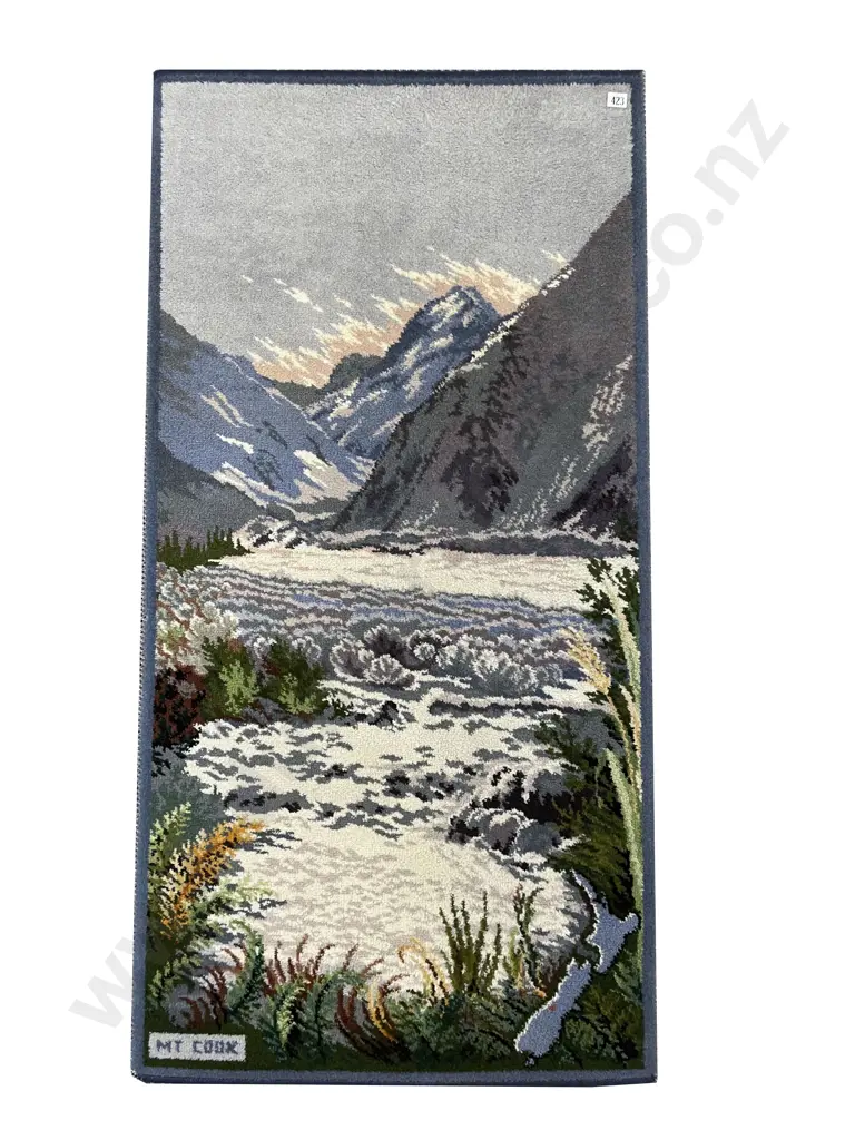 Feltex Souvenir Rug Mt Cook Image 1++