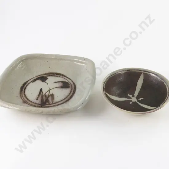 NZ Pottery Square Dish and Bowl