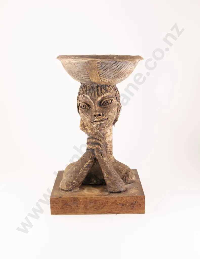Muriel Moody Figural Bird Bath Image 1++