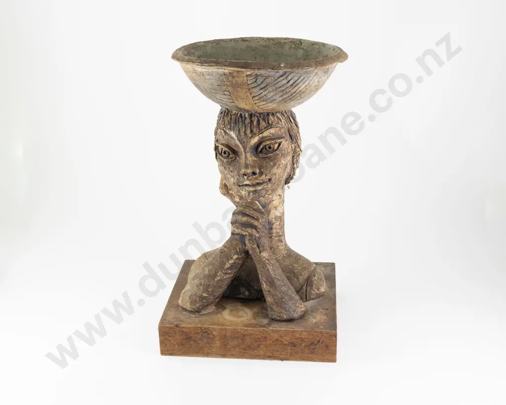 Muriel Moody Figural Bird Bath Image 1++