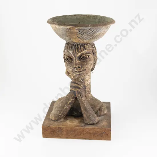 Muriel Moody Figural Bird Bath