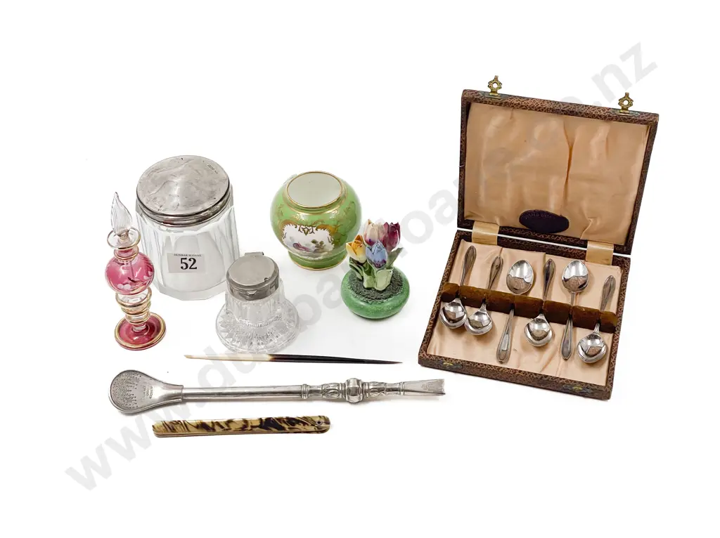 Assorted Collectables with S/S Topped Vanity Jar Image 1++