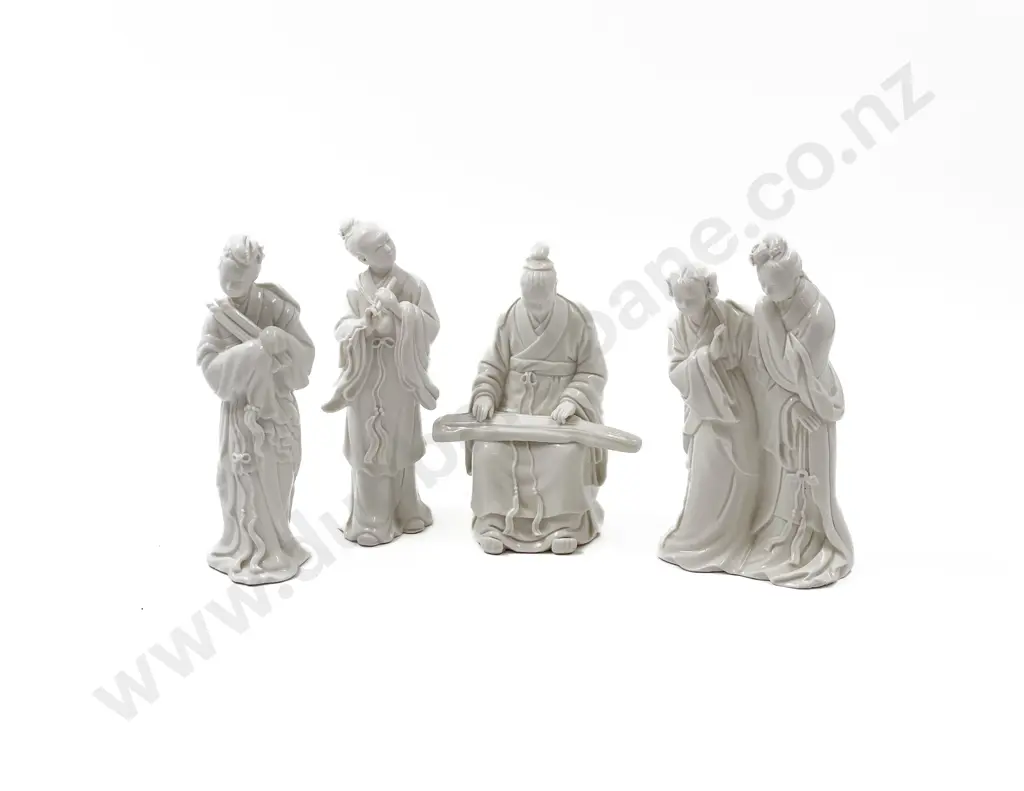 Four Chinese Blanc de Chine Figures Image 1++