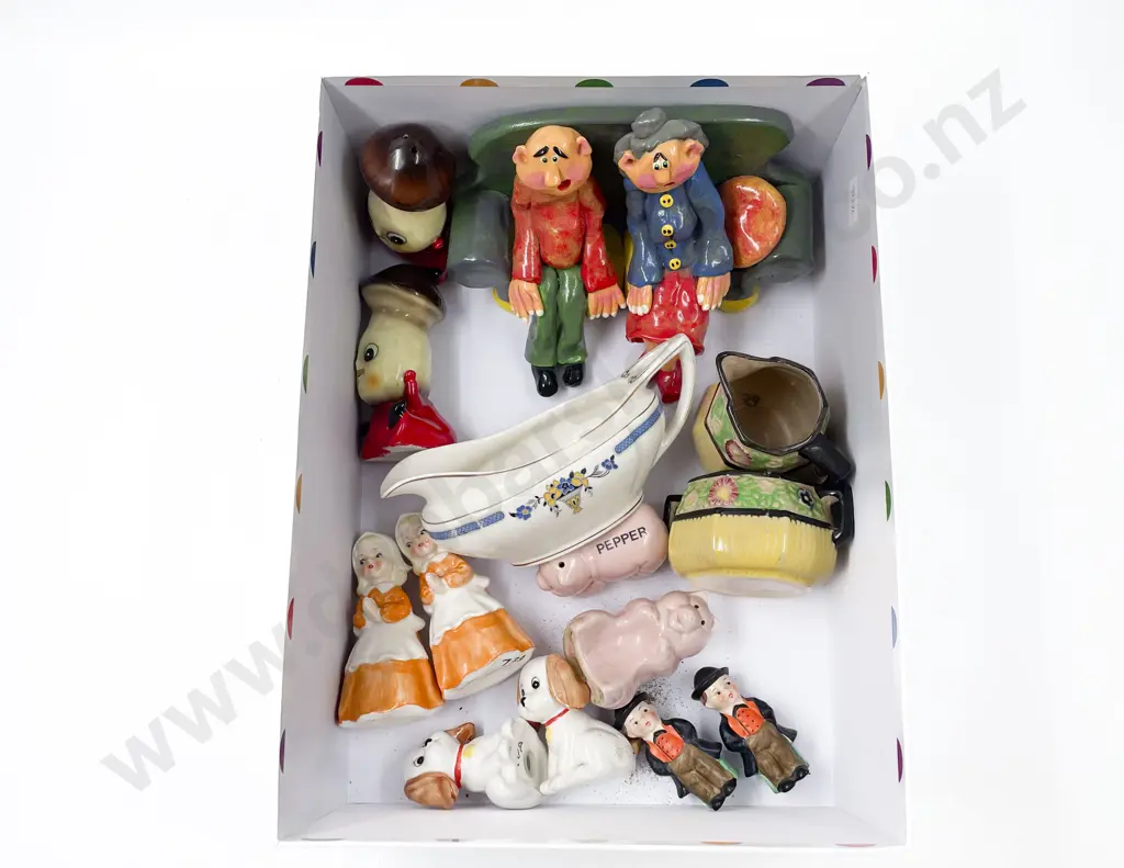 Collectable Pepper and Salts with Assorted China Image 1++