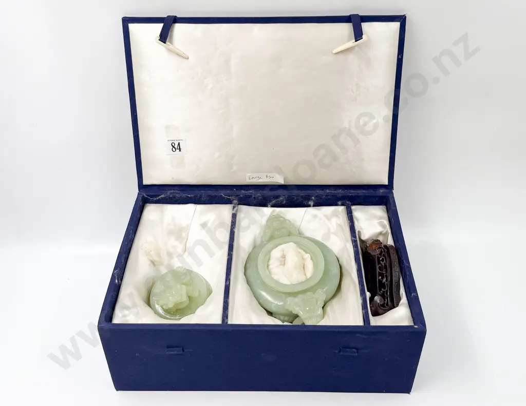 Cased Chinese Jade Style Censer Image 1++