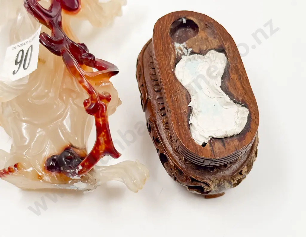 Carved Agate Chinese Immortal Figure Image 1++
