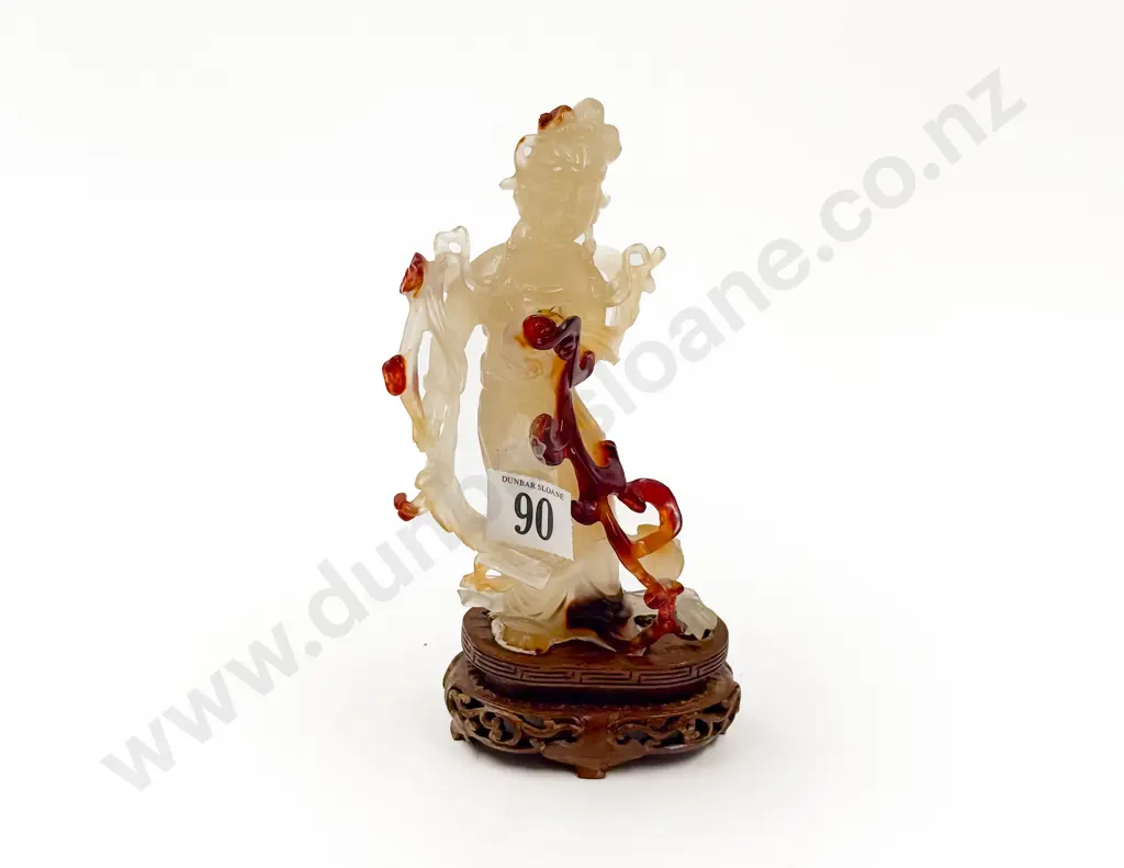 Carved Agate Chinese Immortal Figure Image 1++