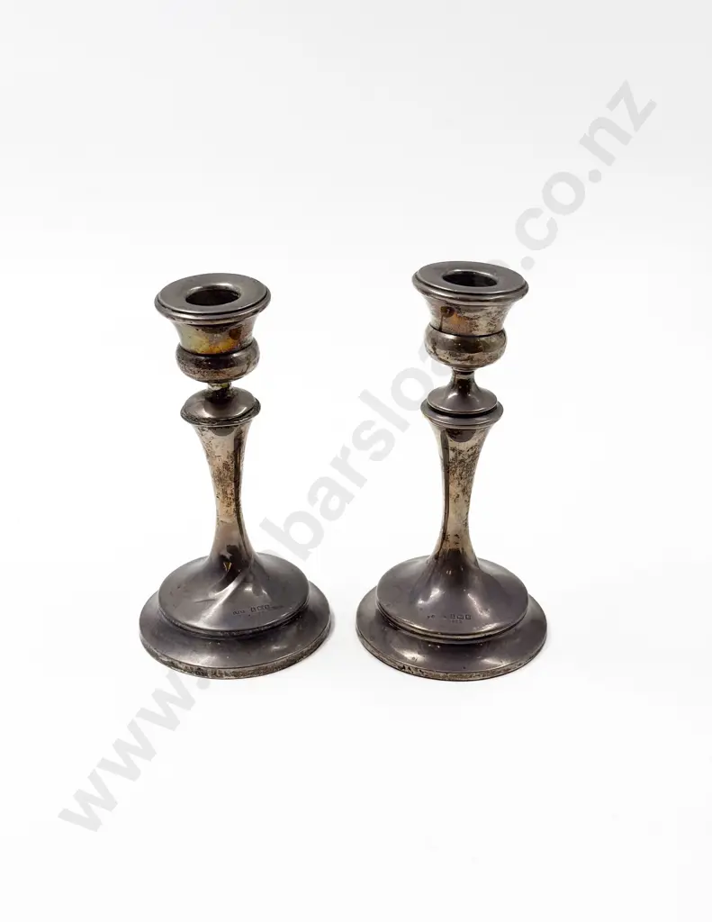 Pair of S/S Candlesticks Image 1++