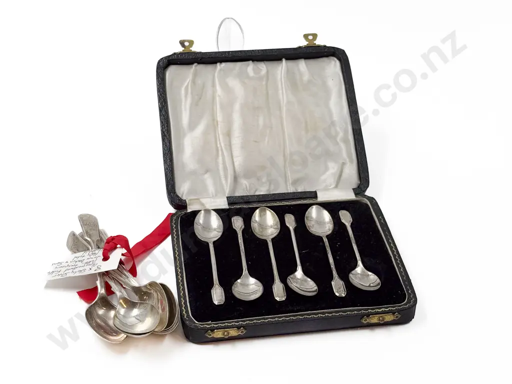 Cased Set of S/S Teaspoons with Eight Other S/S Teaspoons Image 1++