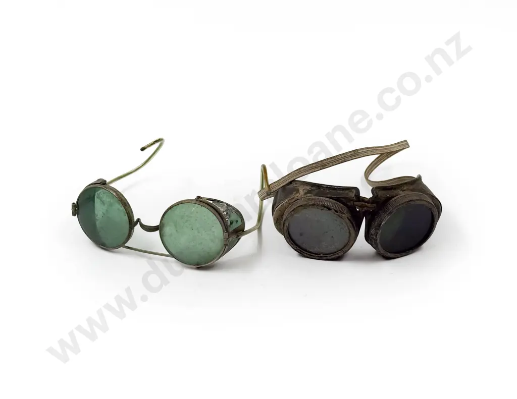 Pair of Vintage Welding Goggles & Other Image 1++