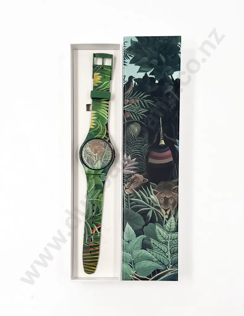 Boxed Ltd Edition Henry Rousseau Swatch Watch Image 1++