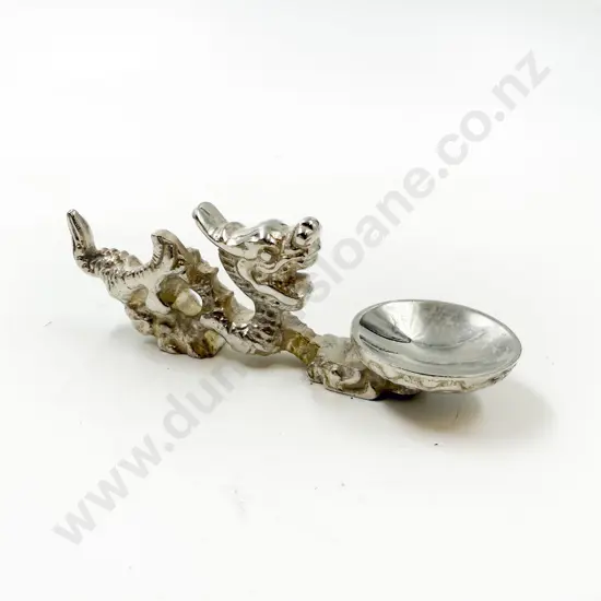 Small Quantity of White Metal Dragon Form Tea Lights